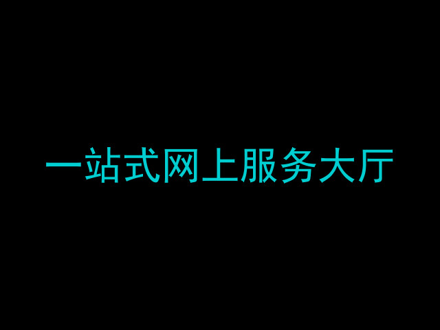 一站式网上服务大厅