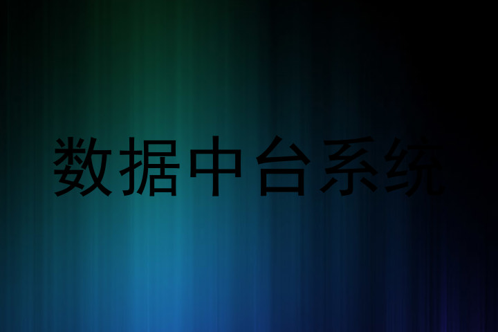 数据中台系统