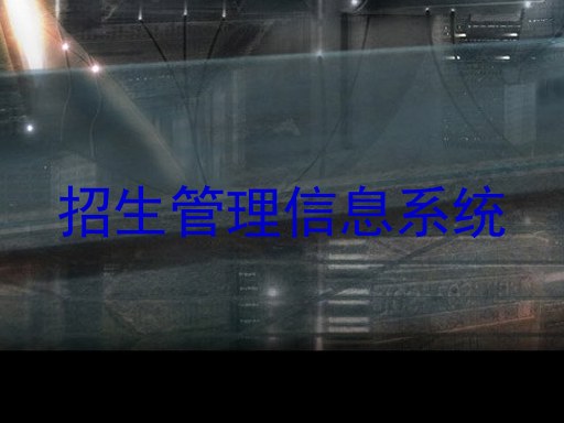 招生管理信息系统
