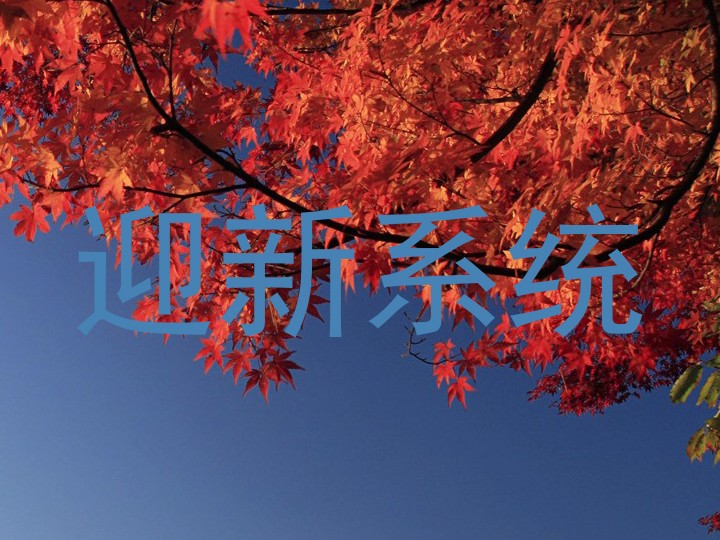 迎新系统