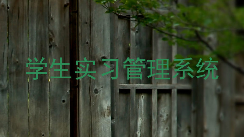 学生实习管理系统