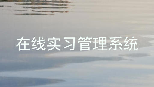 在线实习管理系统