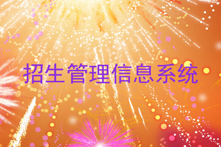 招生管理信息系统