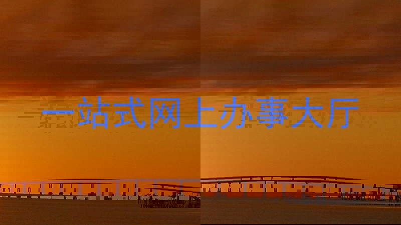 一站式网上办事大厅