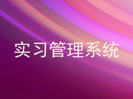 实习管理系统