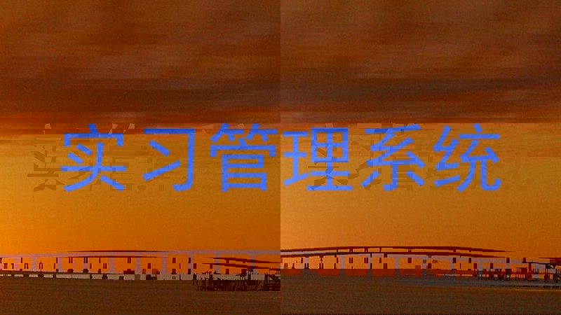 实习管理系统