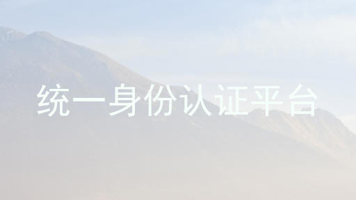统一身份认证平台