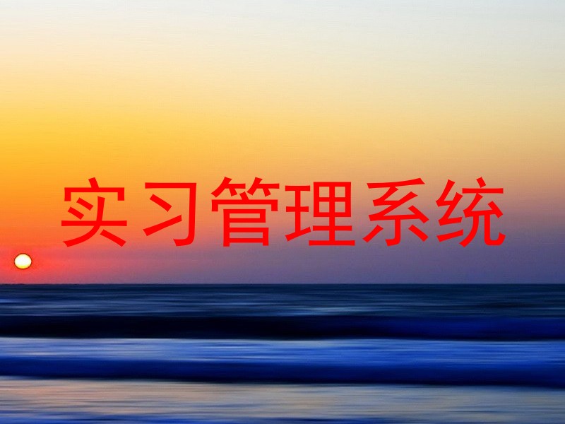 实习管理系统