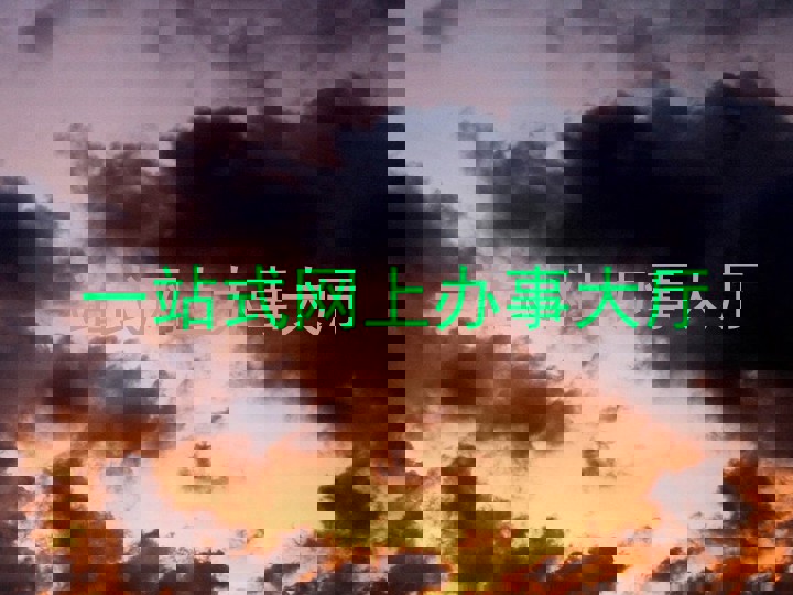 一站式网上办事大厅