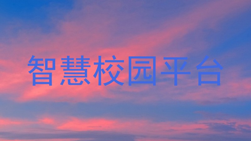 智慧校园平台