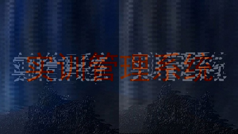 实训管理系统