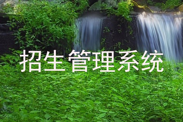 招生管理系统