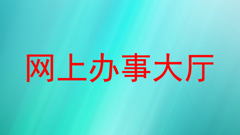 网上办事大厅