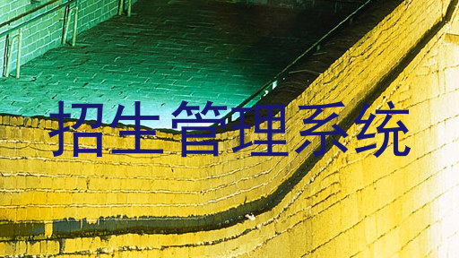 招生管理系统