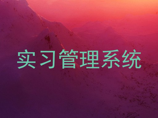 实习管理系统