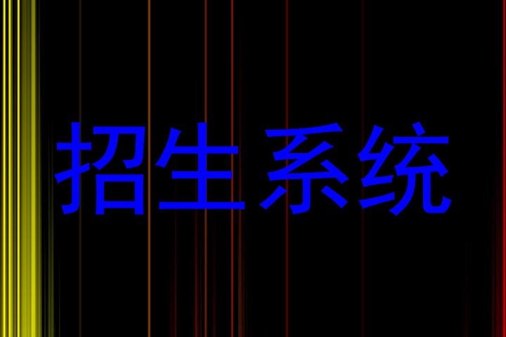 招生系统