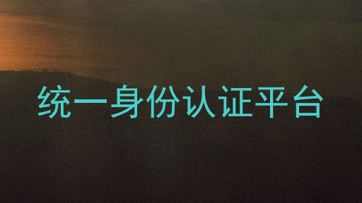 统一身份认证平台