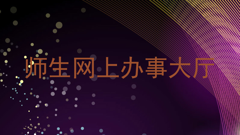 师生网上办事大厅