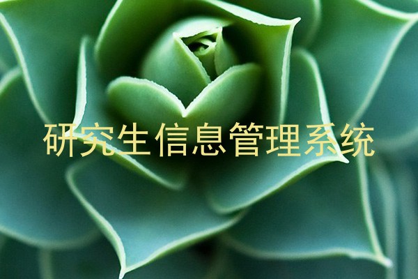 研究生信息管理系统