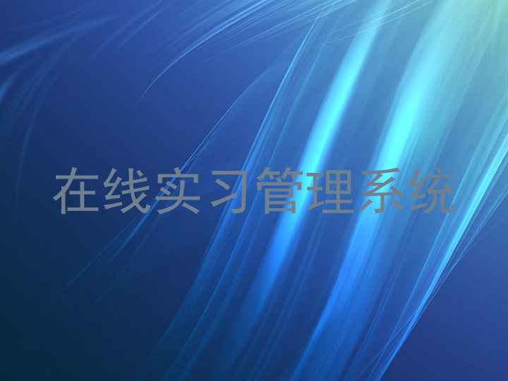 在线实习管理系统