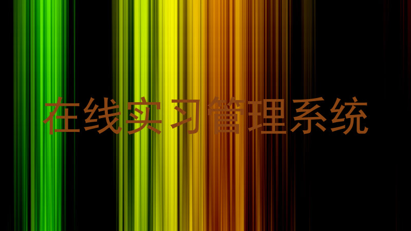 在线实习管理系统