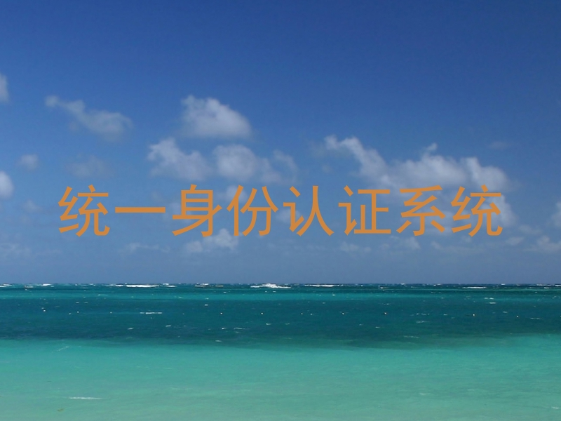 统一身份认证系统