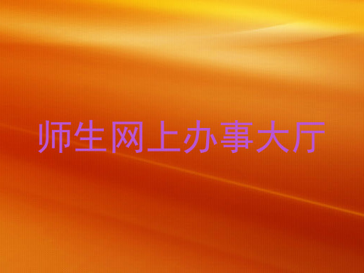 师生网上办事大厅