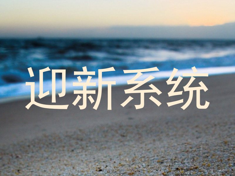 迎新系统