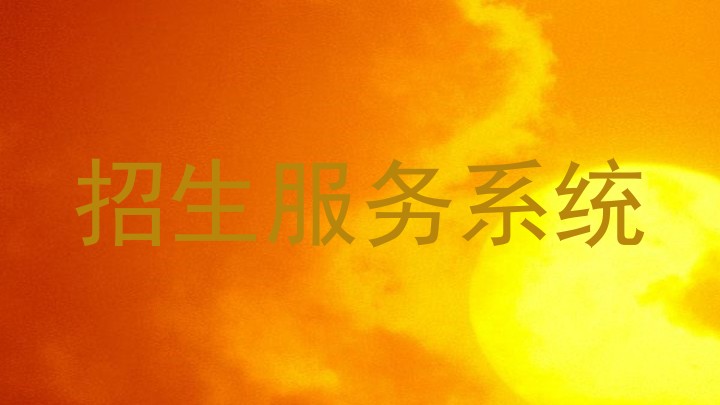 招生服务系统