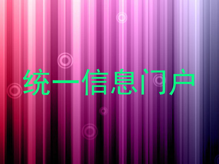 统一信息门户