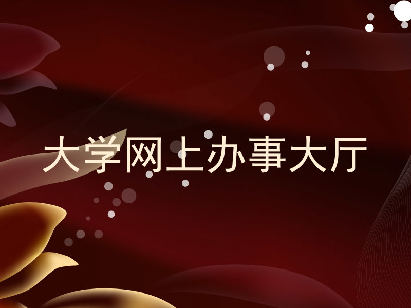大学网上办事大厅