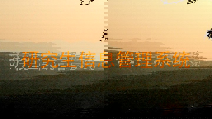 研究生信息管理系统