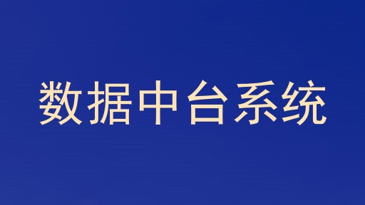 数据中台系统