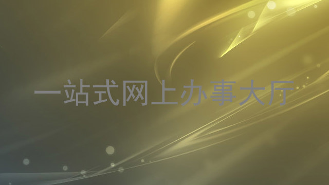 一站式网上办事大厅