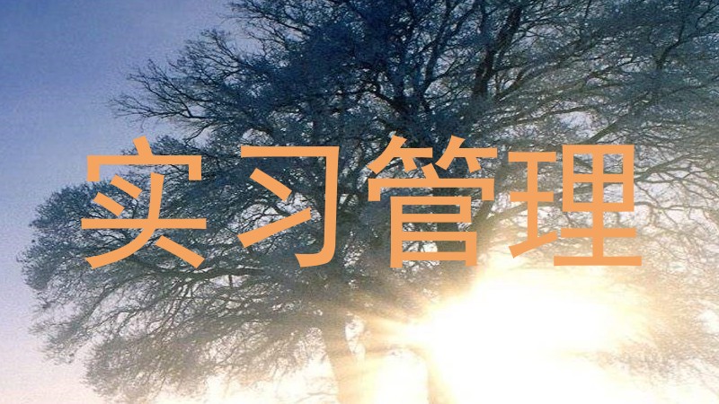 实习管理