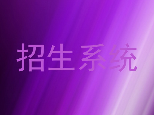 招生系统