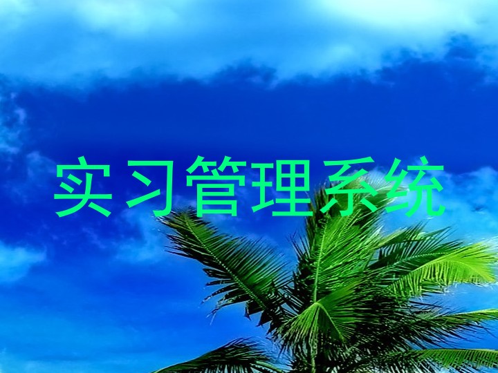 实习管理系统