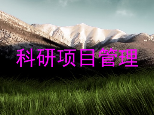 科研项目管理