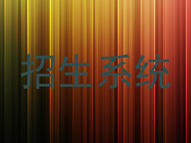 招生系统