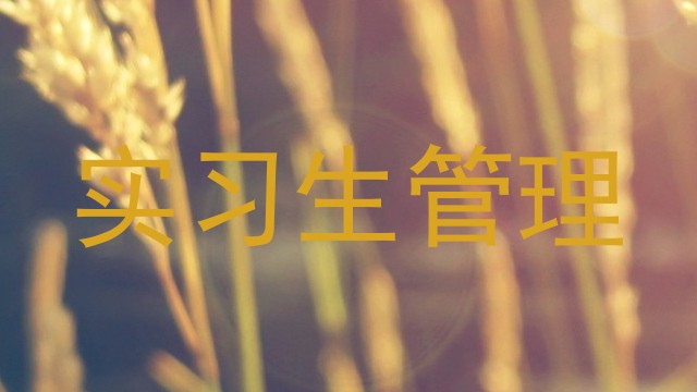 实习生管理