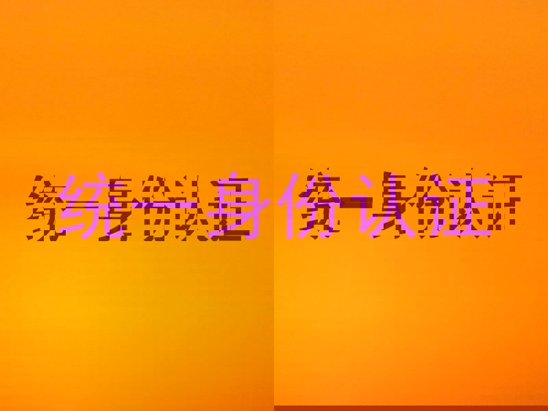统一身份认证