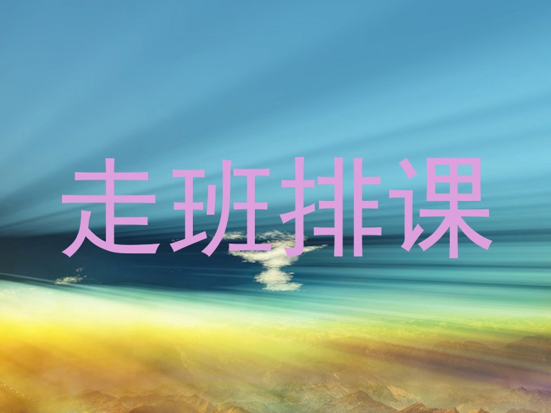 走班排课