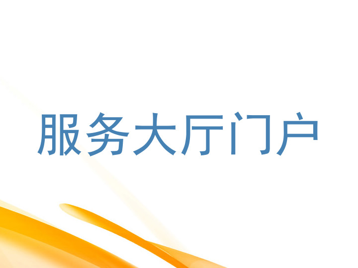 服务大厅门户