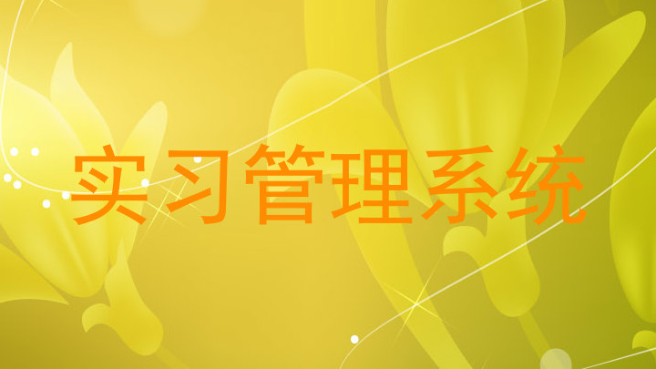 实习管理系统