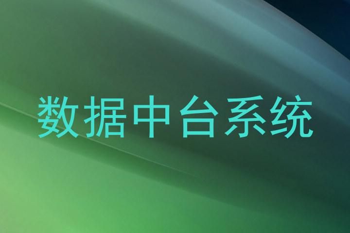数据中台系统