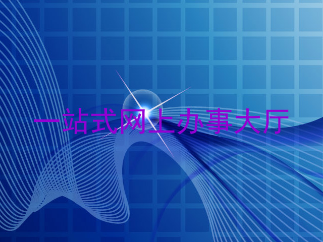 一站式网上办事大厅