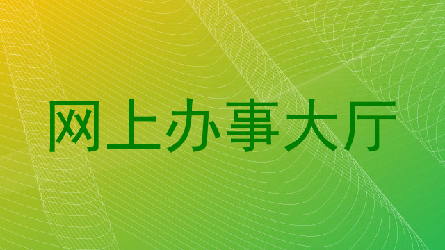 网上办事大厅