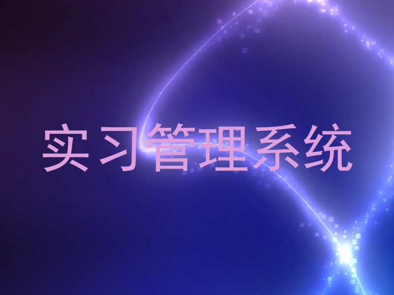 实习管理系统