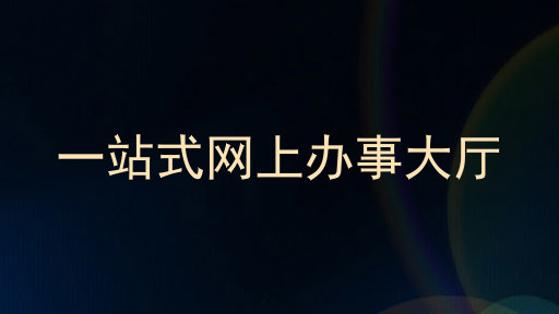 一站式网上办事大厅