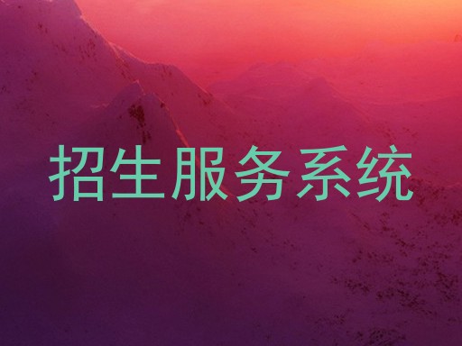 招生服务系统